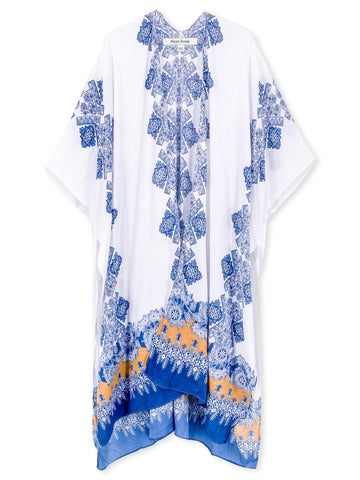 Agnes Print Kimono - Shopmossrose